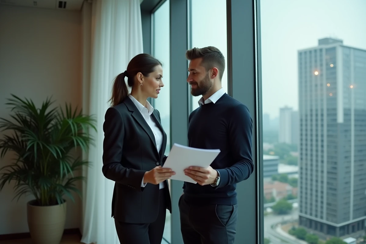 Conseillère juridique discutant d